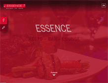 Tablet Screenshot of essencerestaurant.ca